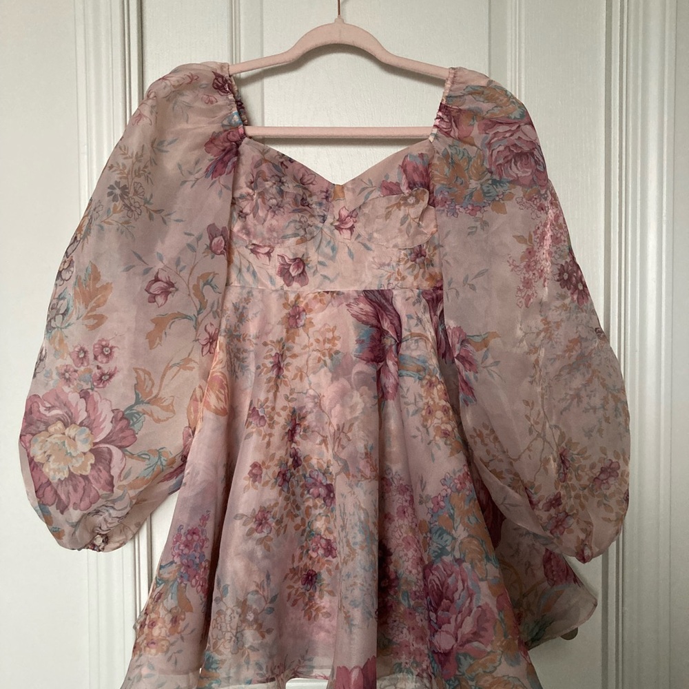 Selkie Yorkshire Princess Dress Puffy Long Sleeve Floral Dress - Picture 3 of 5